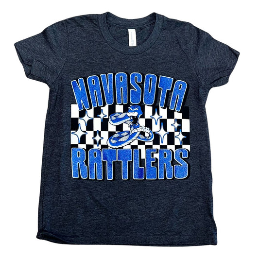 Navasota Rattlers Checkered Mascot Spirit Tee