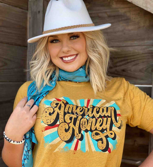 American Honey T-Shirt Gold