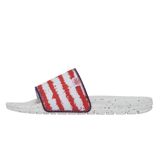 Hey Dude Women's Chandler Knit Flag Slides