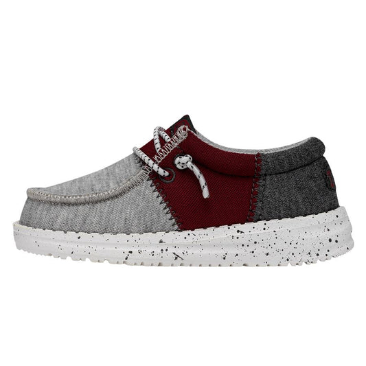 Wally Toddler Tri Varsity in Crimson by Hey Dude