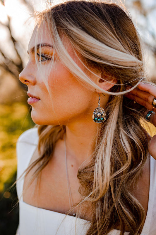 Cassidy Cowgirl Hat Earrings