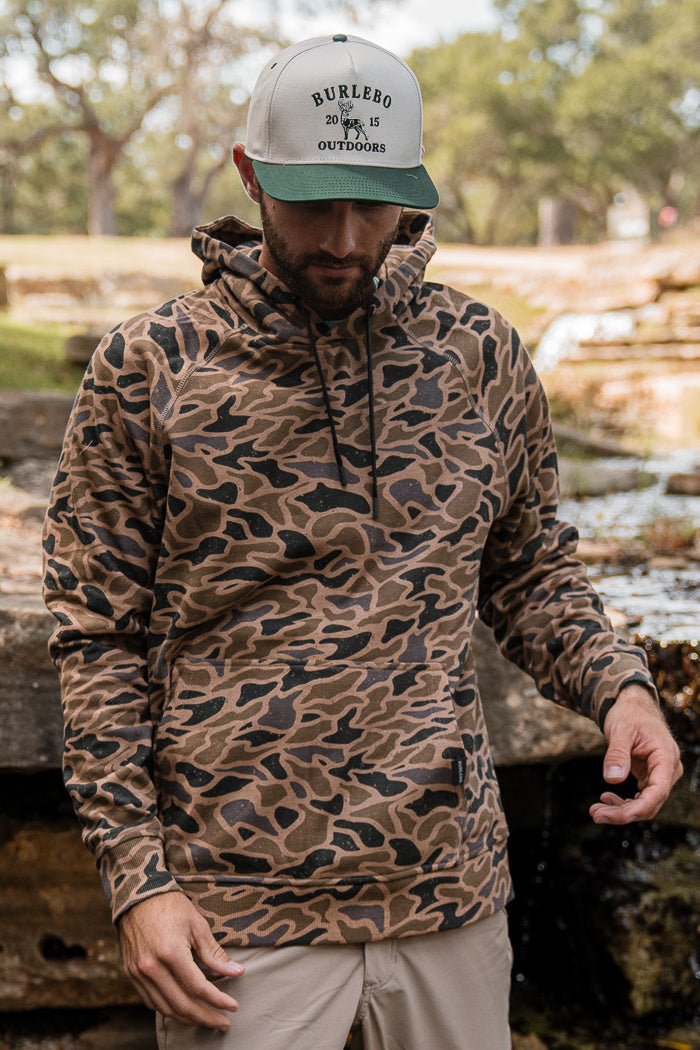 Gauge Camo Fleece Hoodie by Burlebo