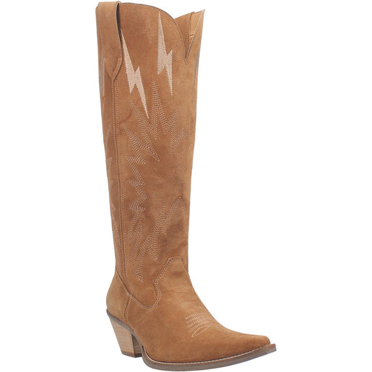 Thunder Road Tall Sueded Leather Cowboy Boots by Dingo