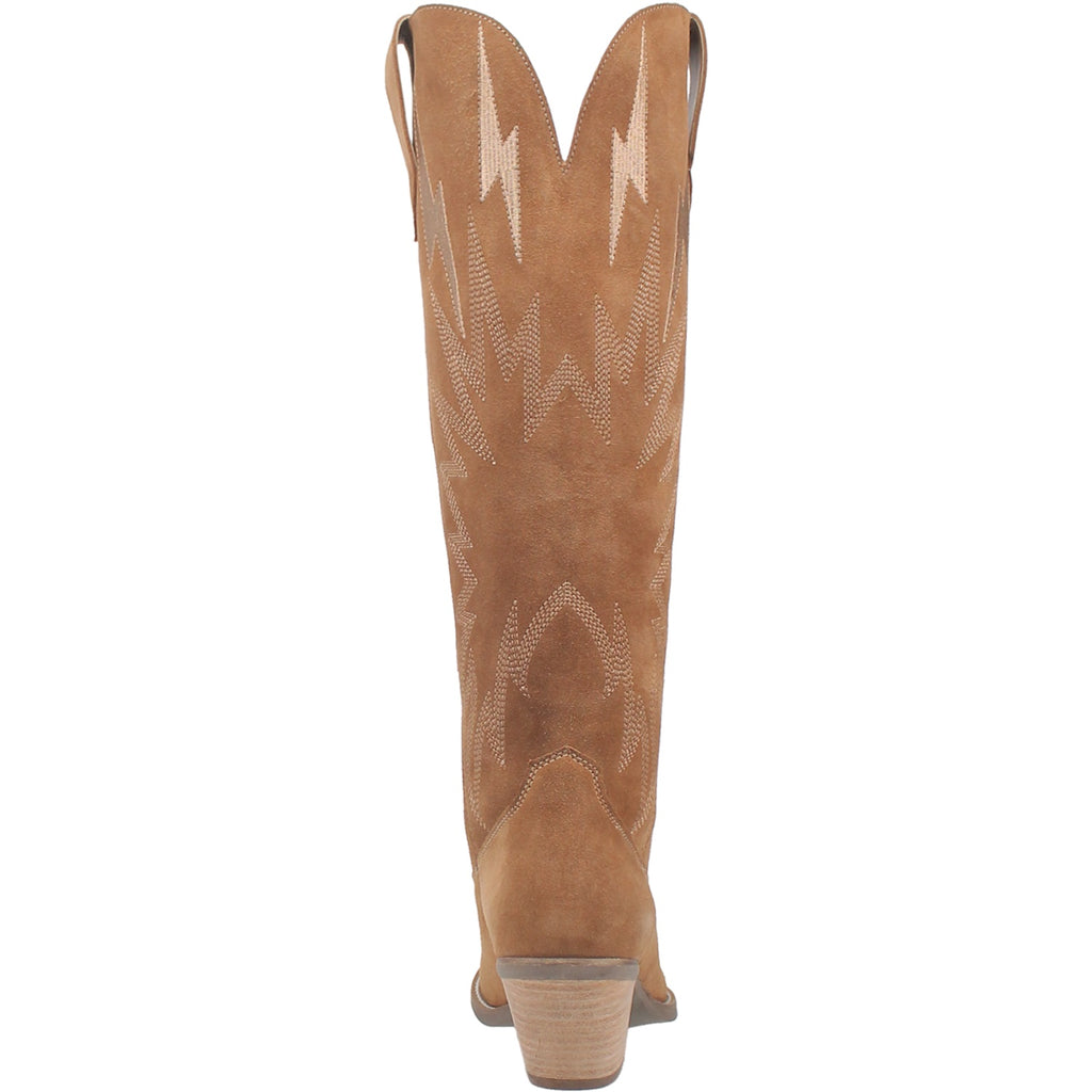 Thunder Road Tall Sueded Leather Cowboy Boots by Dingo