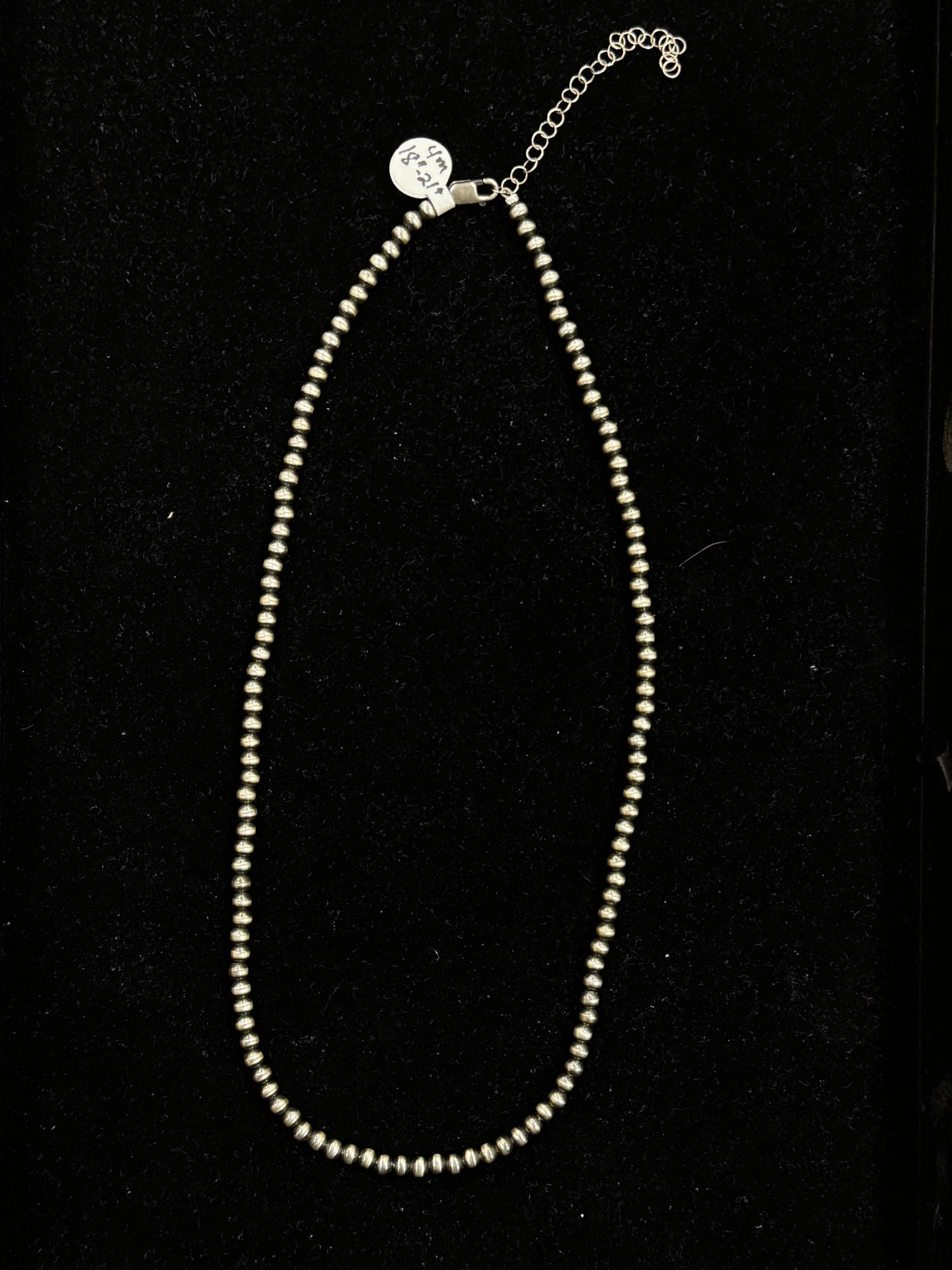 4 mm 18" Navajo Pearl Necklace