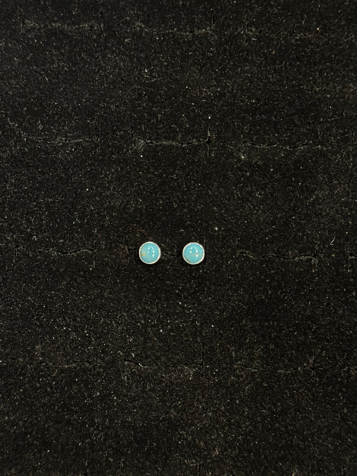 Small Turquoise Stone Stud Earrings