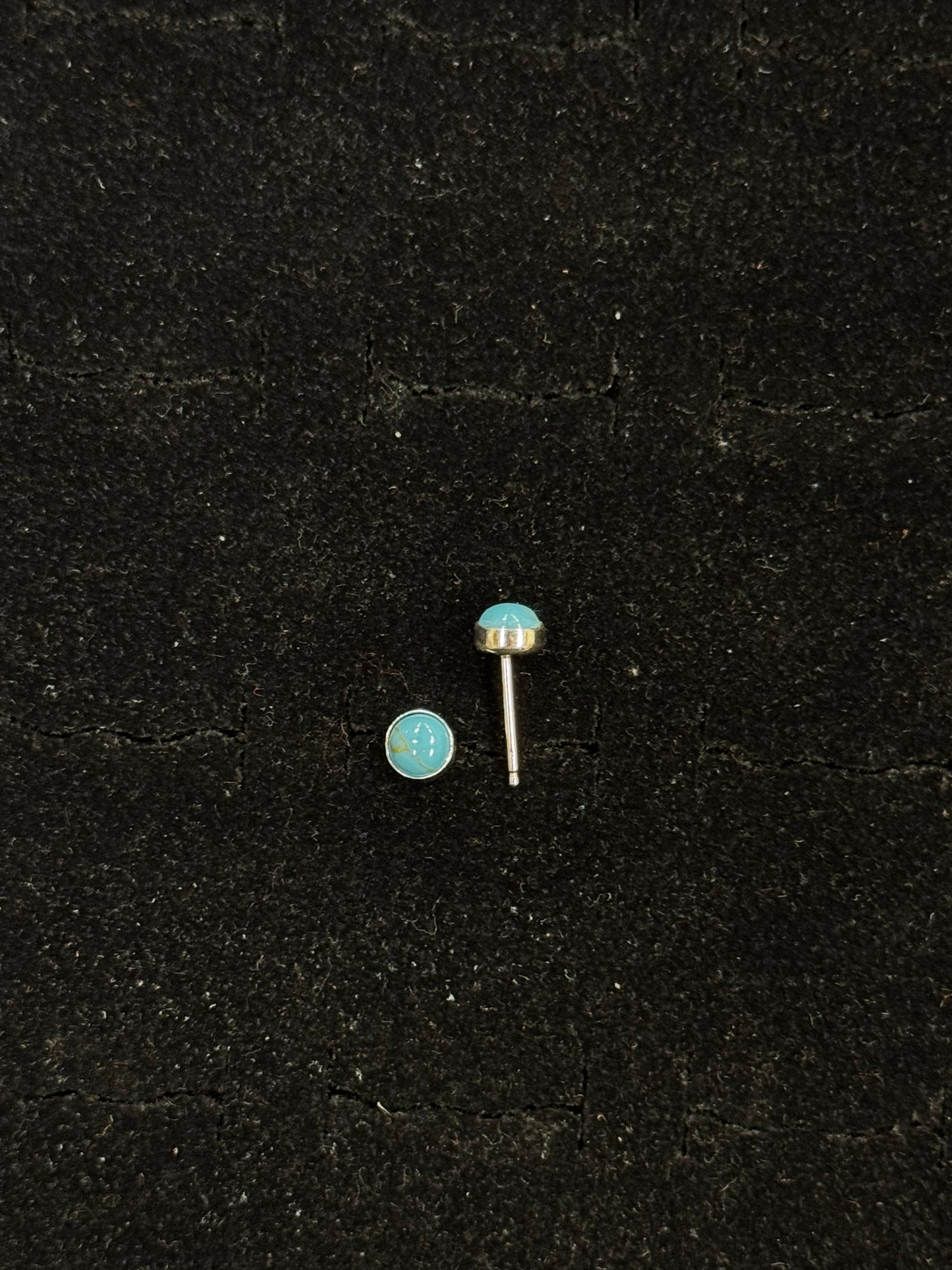 Small Turquoise Stone Stud Earrings