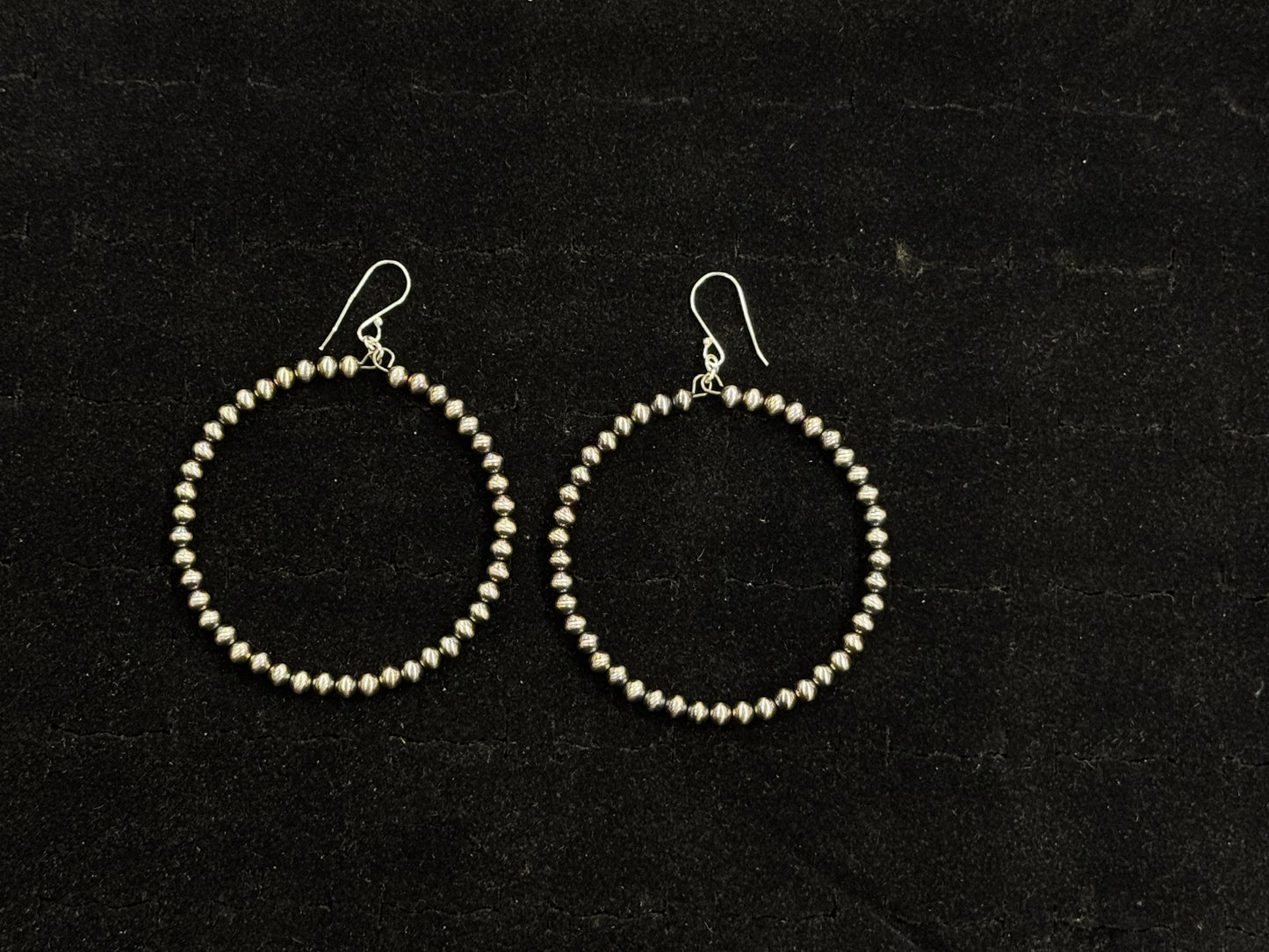 Navajo Pearl Hoop Earrings