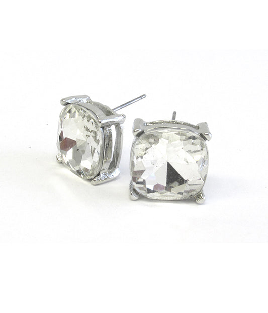 Its Large Crystal Stud Earrings