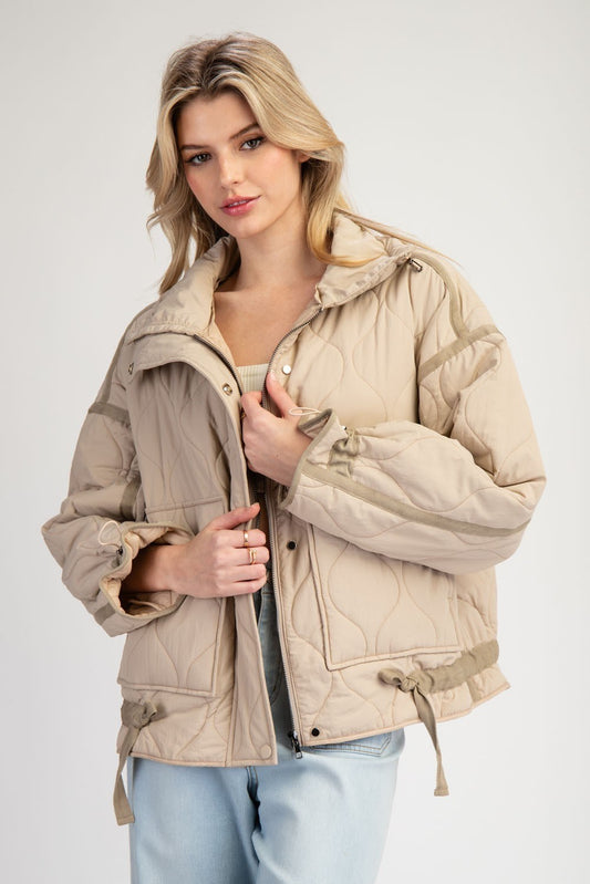 Quilted Long Sleeve Jacket by ee:some