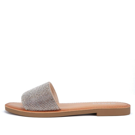 Justice Slides Sandals by Soda Shoes