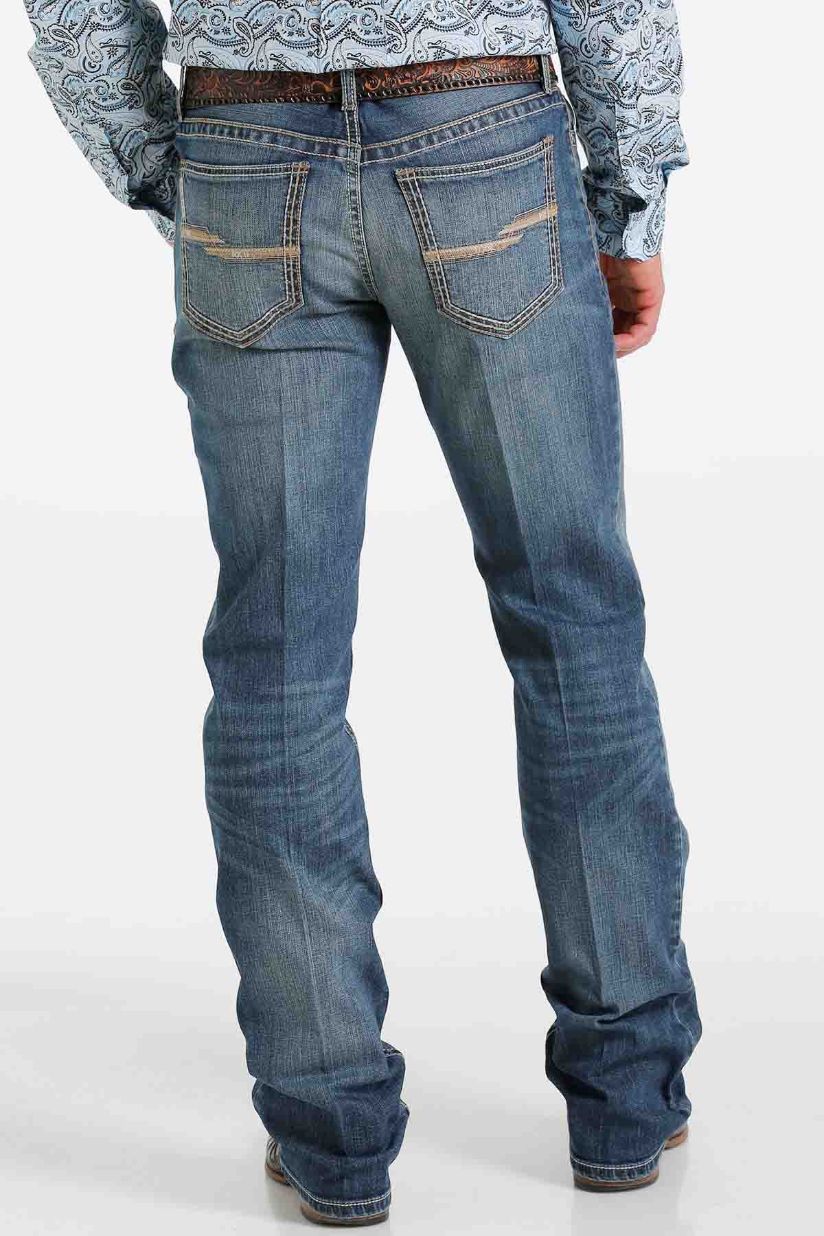 Cinch Men's Slim Fit Ian Jeans Dark Stonewash Indigo