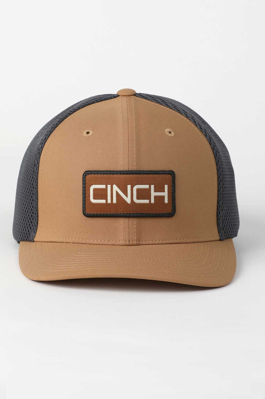 Brown Cinch Logo Trucker Hat