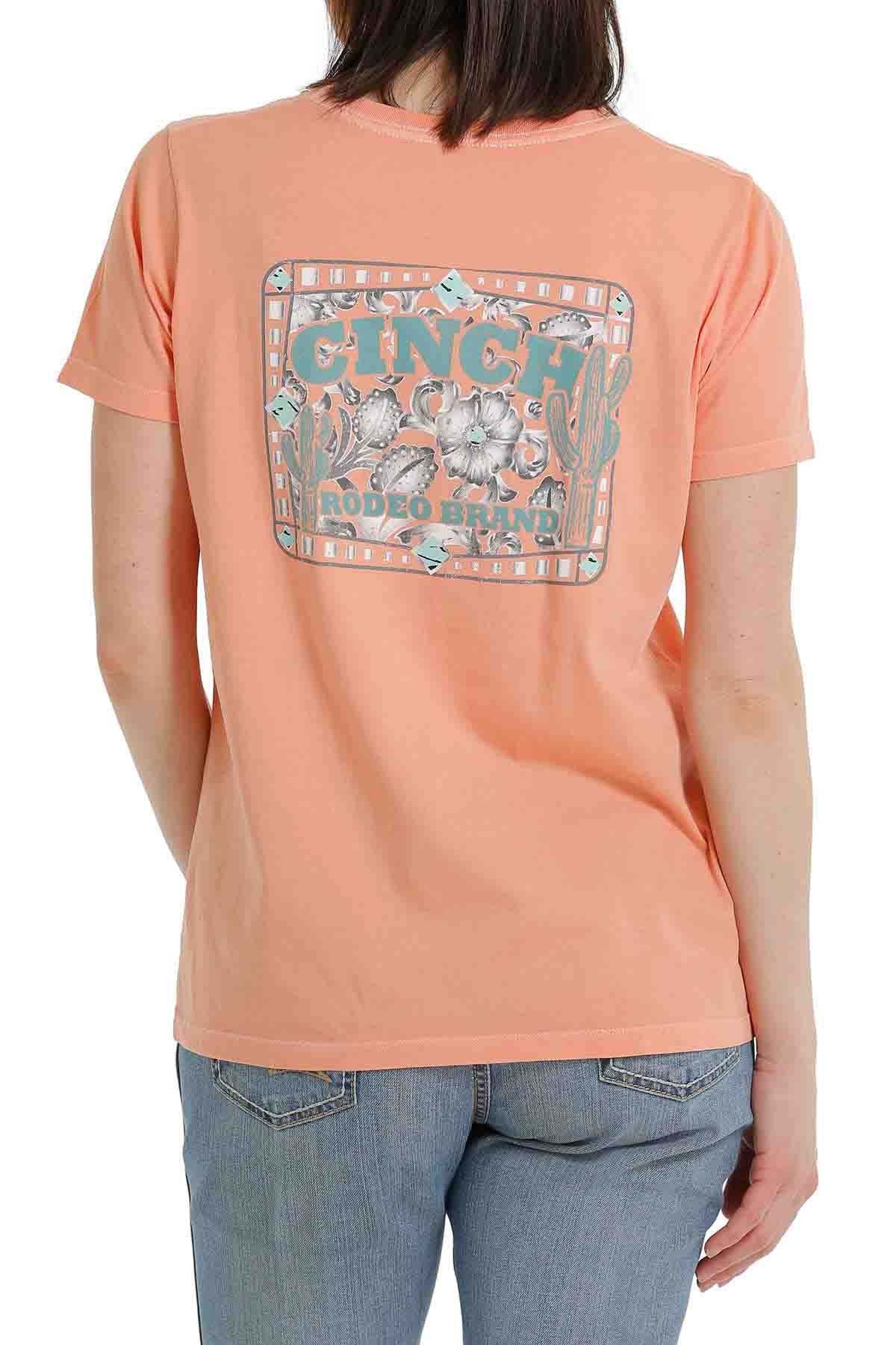 Cinch Women's T-Shirt Coral