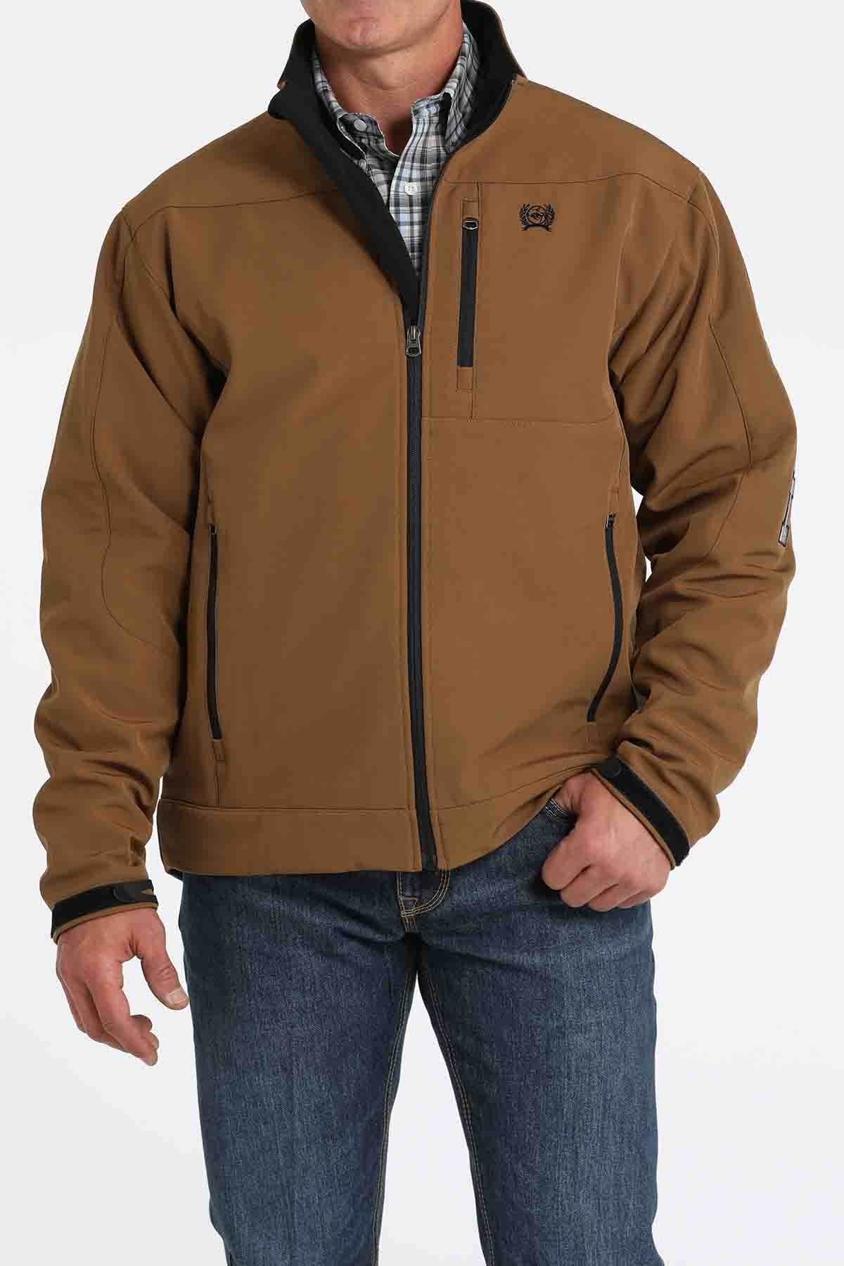 Mens Bonded Jacket in Brown by Cinch