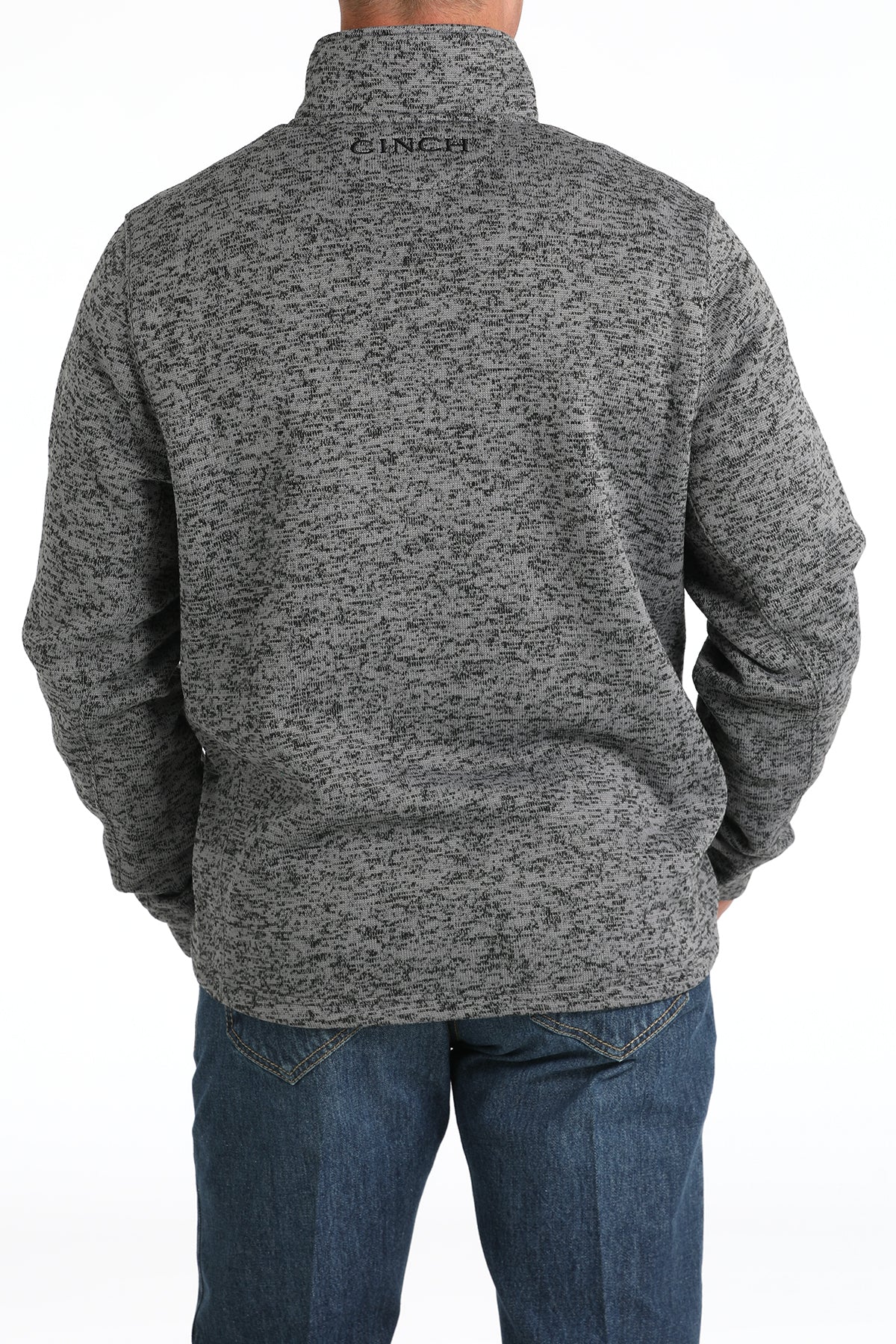 1/4 Zip Gray Sweater by Cinch