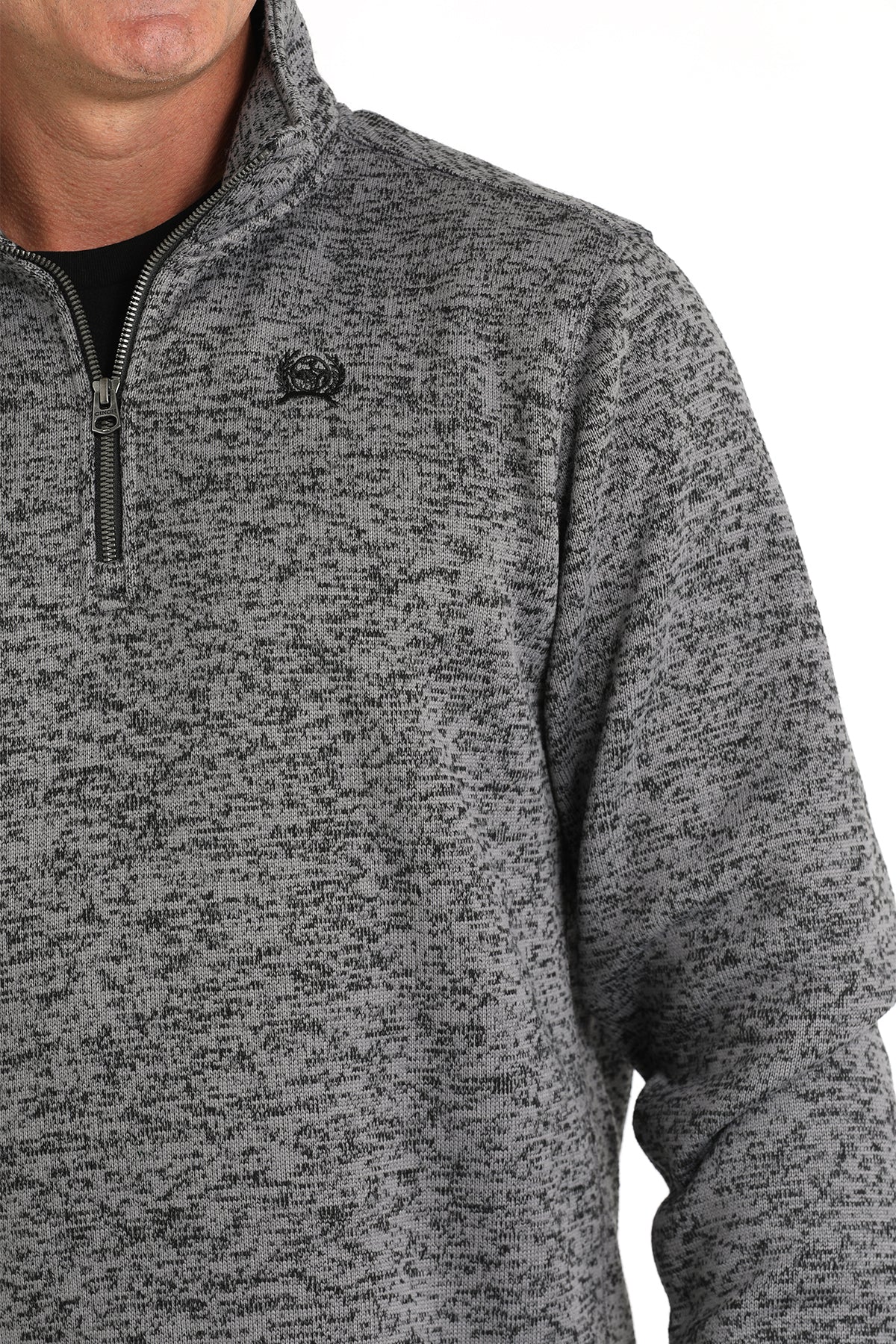 1/4 Zip Gray Sweater by Cinch