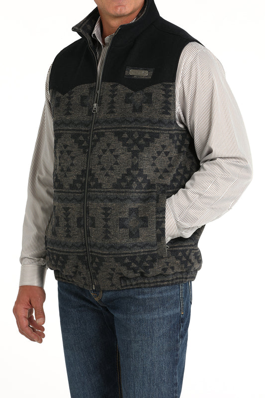 Men's Concealed Carry Wooly Vest in Navy by Cinch