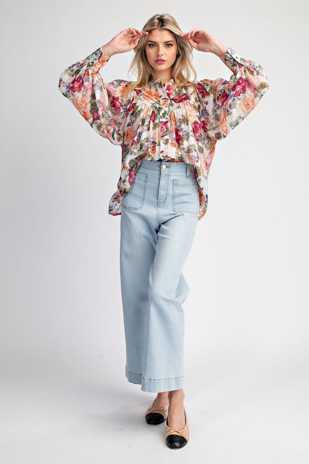 Vintage Floral Print Blouse by ee:some