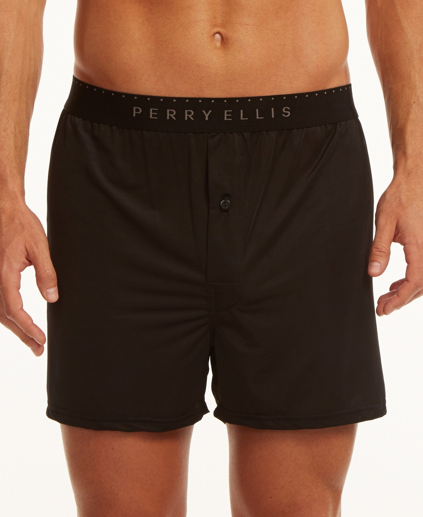 Solid Luxe Boxer Shorts by Perry Ellis