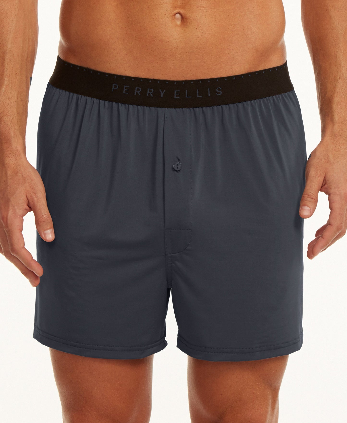 Solid Luxe Boxer Shorts by Perry Ellis