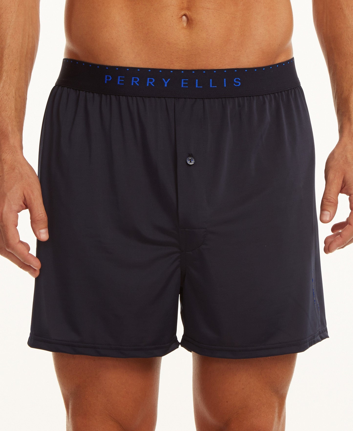 Solid Luxe Boxer Shorts by Perry Ellis