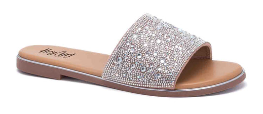 Pizzazz Jewels Slides in Clear by Hey Girl - Corky's