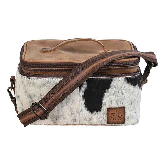 Cowhide Glamour Makeup Organizer by STS Ranchwear