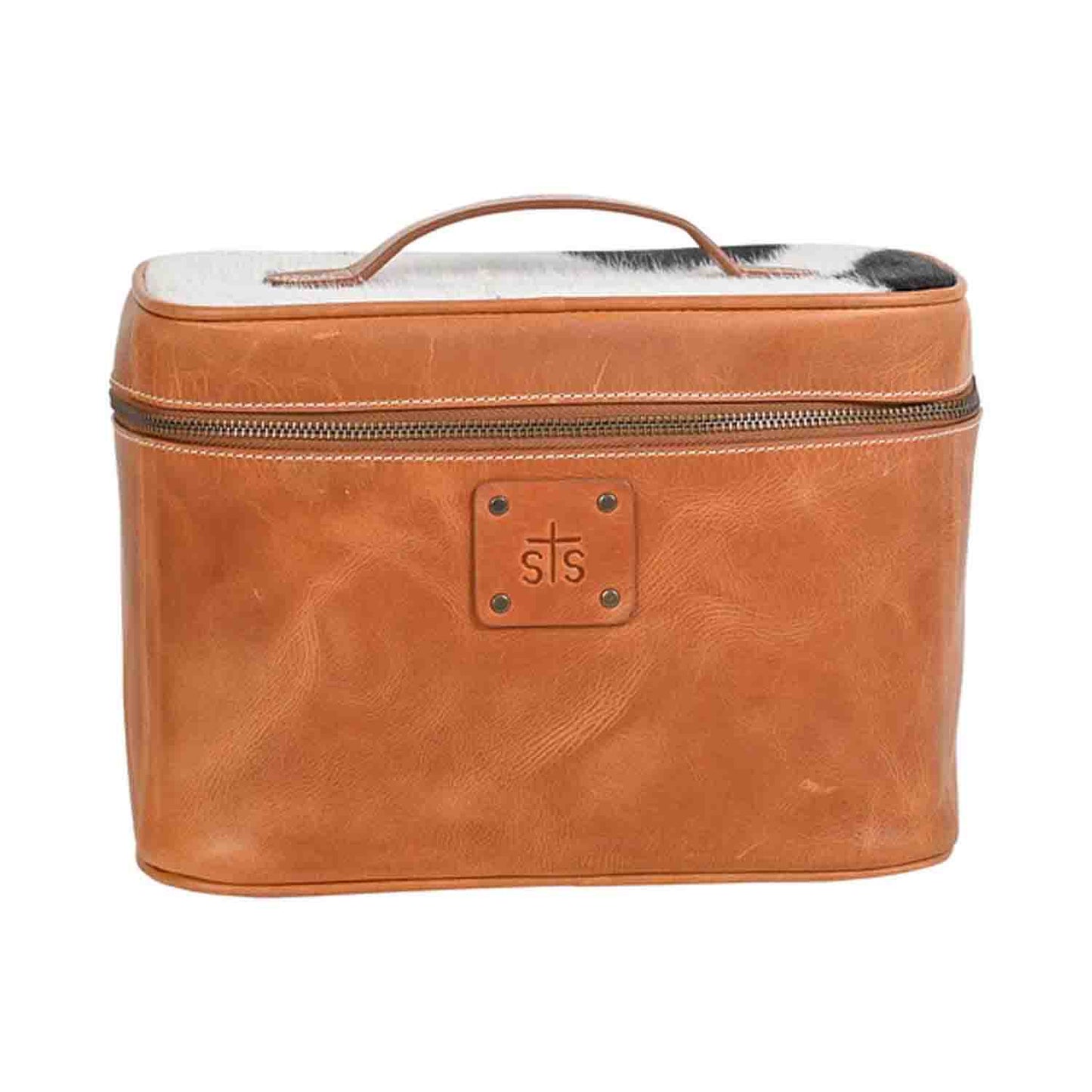 Cowhide Basic Bliss Train Case by STS Ranchwear