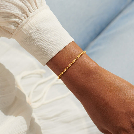 3 mm Gold-Tone Plated Stacking Bracelet by A Littles & Co