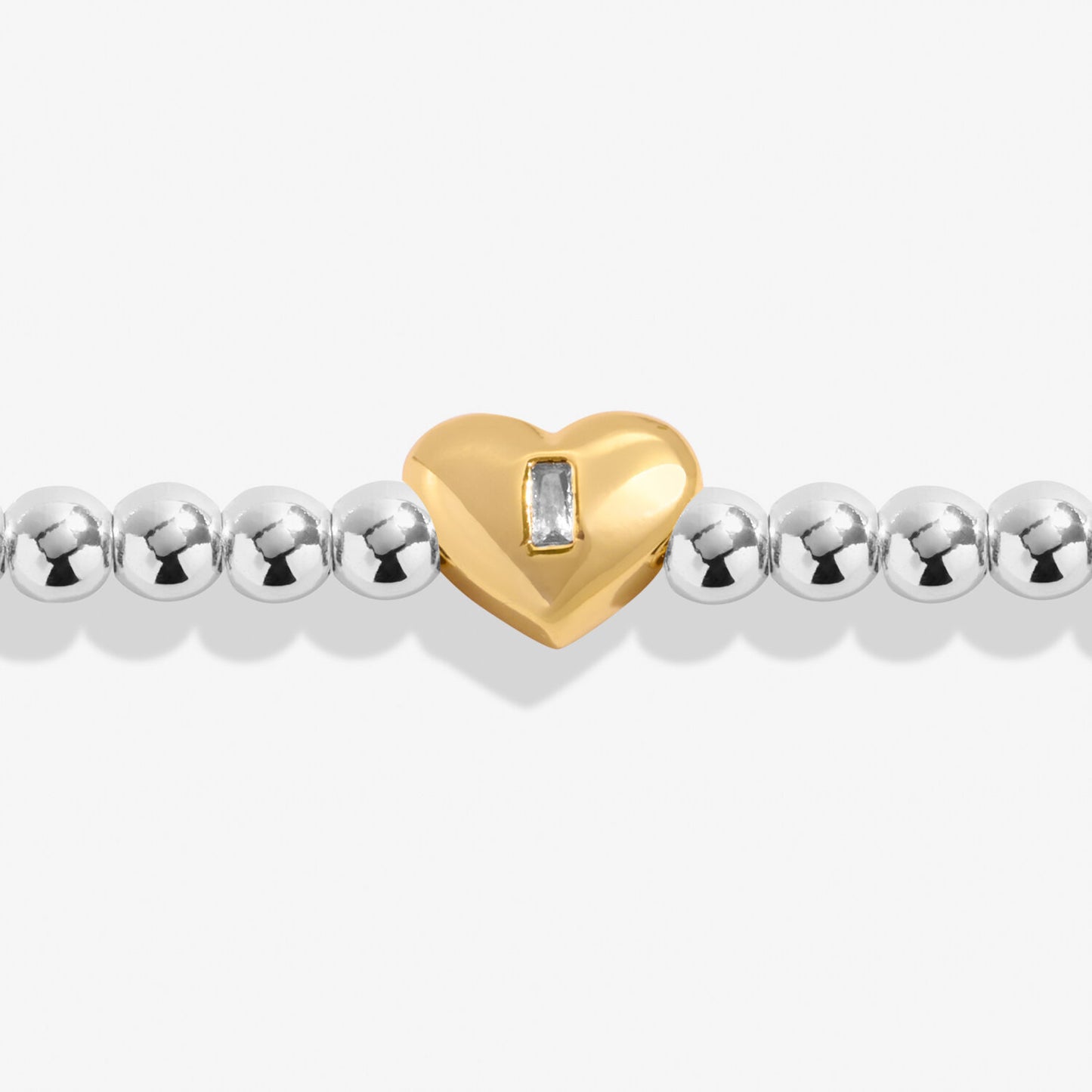 Triple Heart Bracelet Bar In Silver And Gold-Tone Plating by A Littles & Co