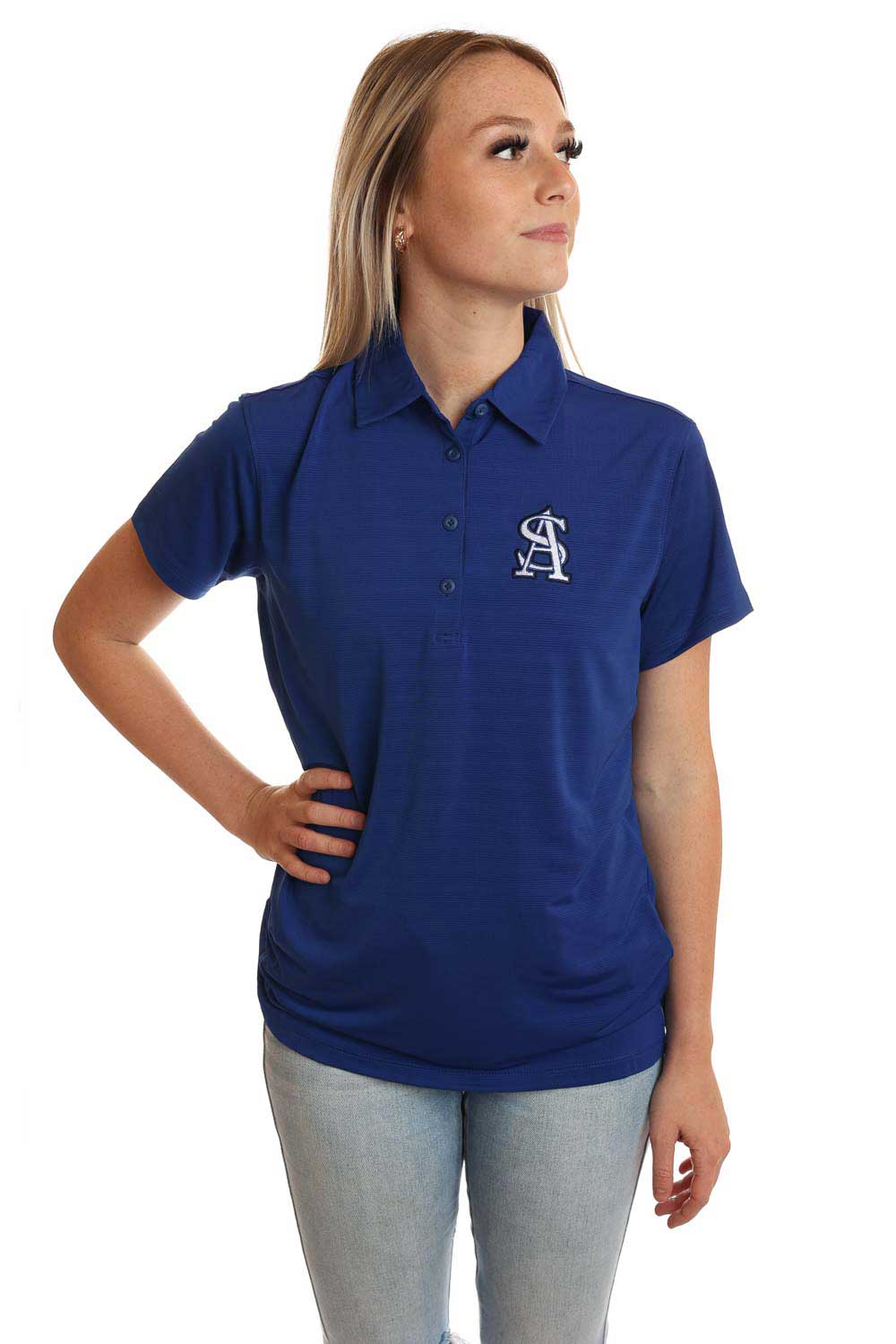 Anderson Shiro Owls Polo Spirit Shirt Royal Blue