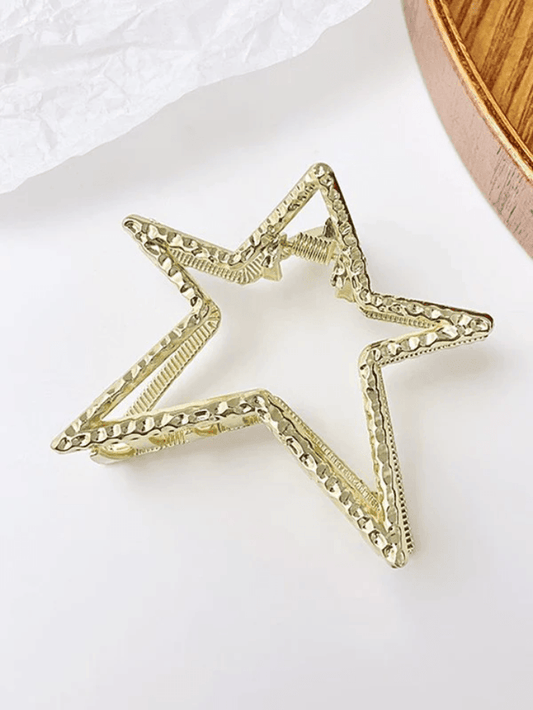 Metal Star Hair Claw Clip