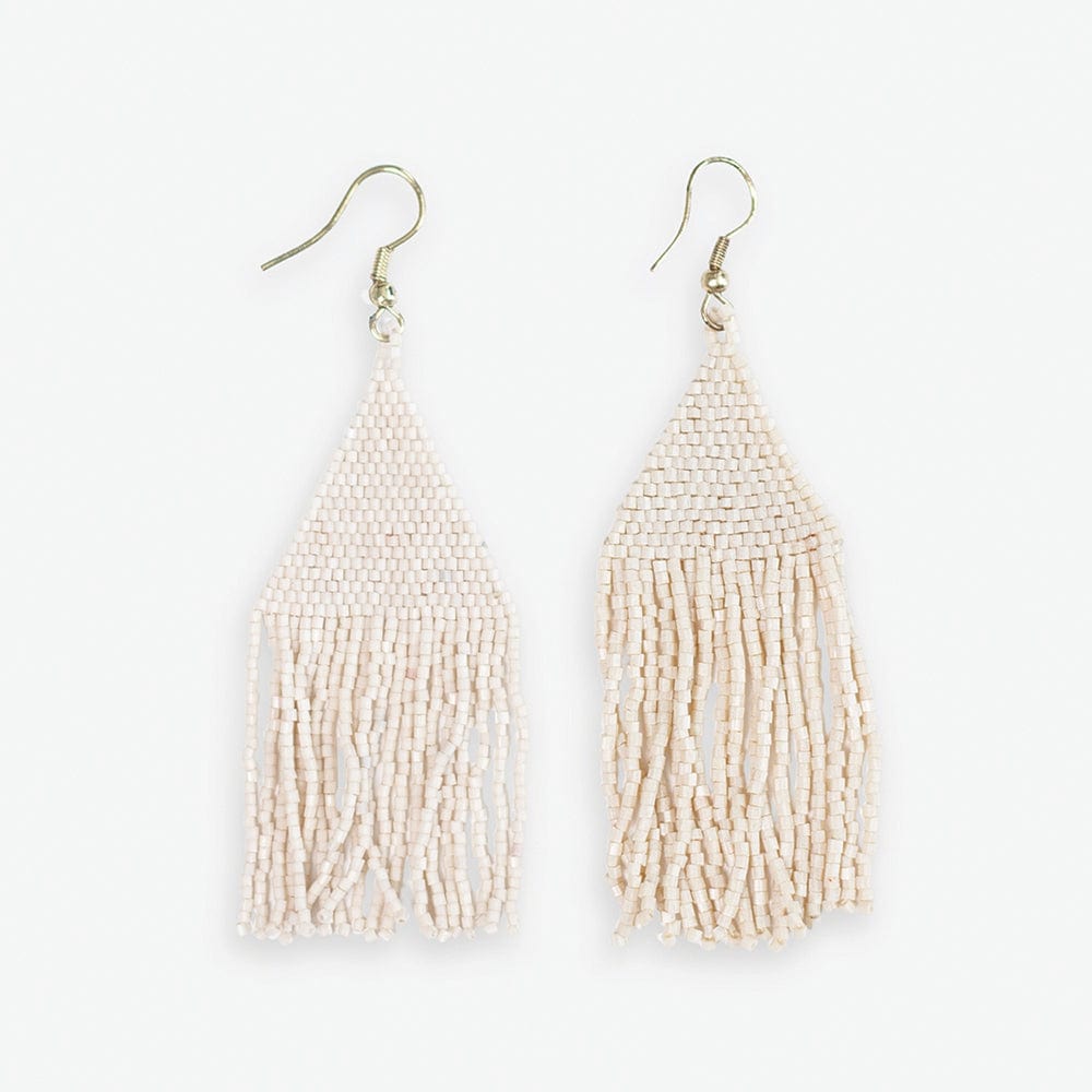 Lexie Solid Beaded Fringe Earrings