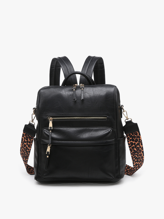 Amelia Backpack in Black by Jen & Co