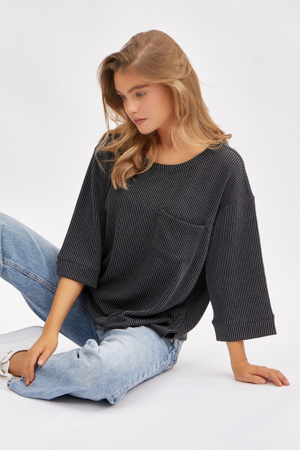 3/4 Length Knit Top by Andree by Unit