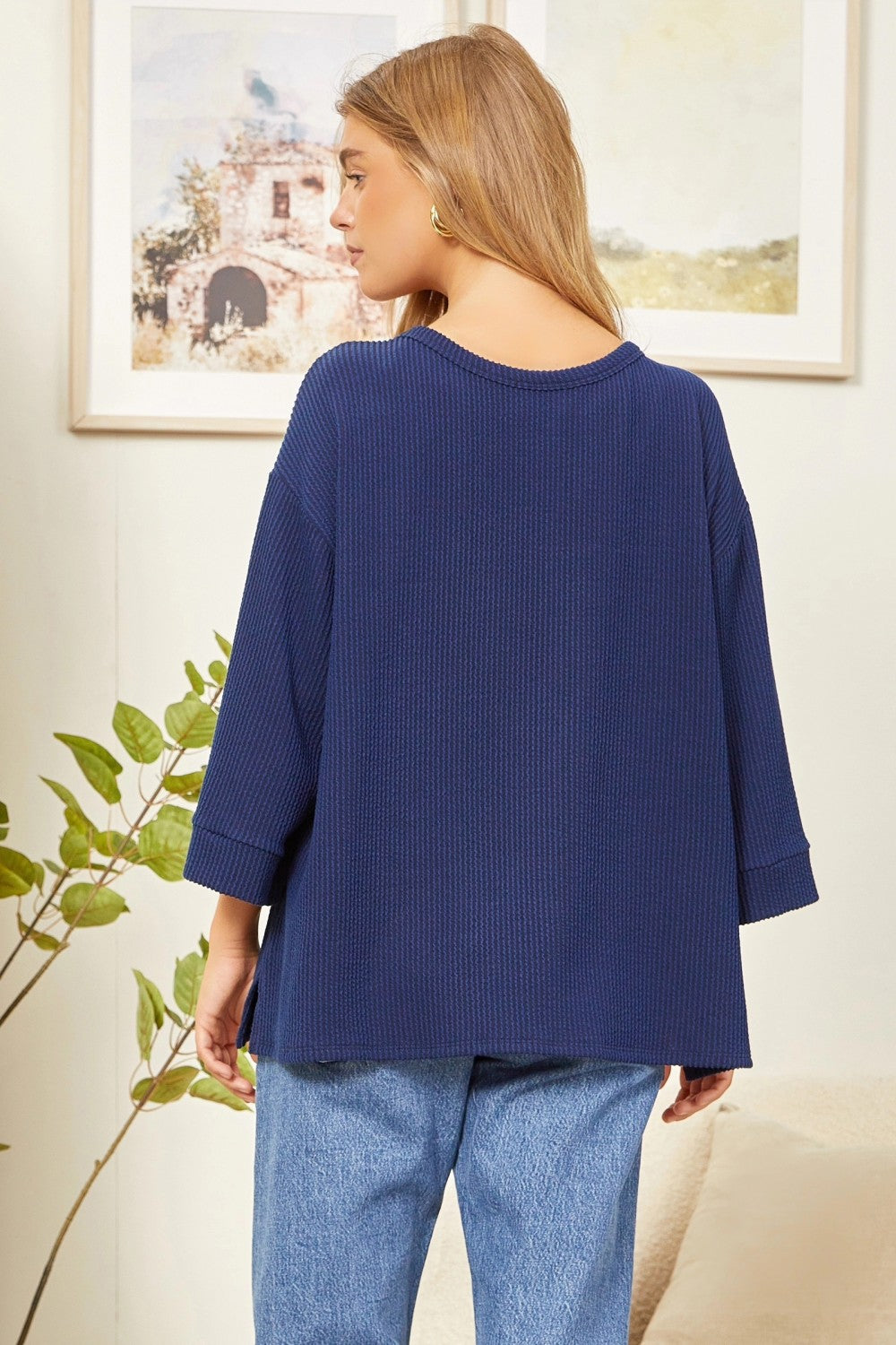 3/4 Length Knit Top by Andree by Unit