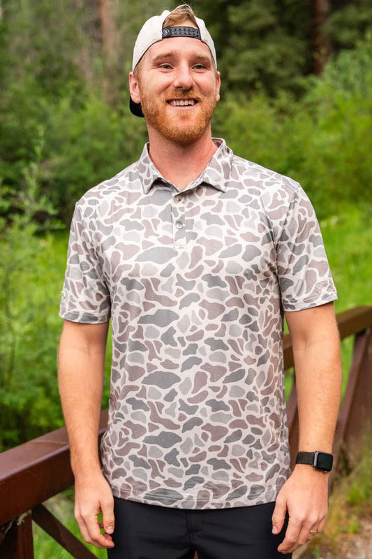 Camo Performance Polo by Burlebo