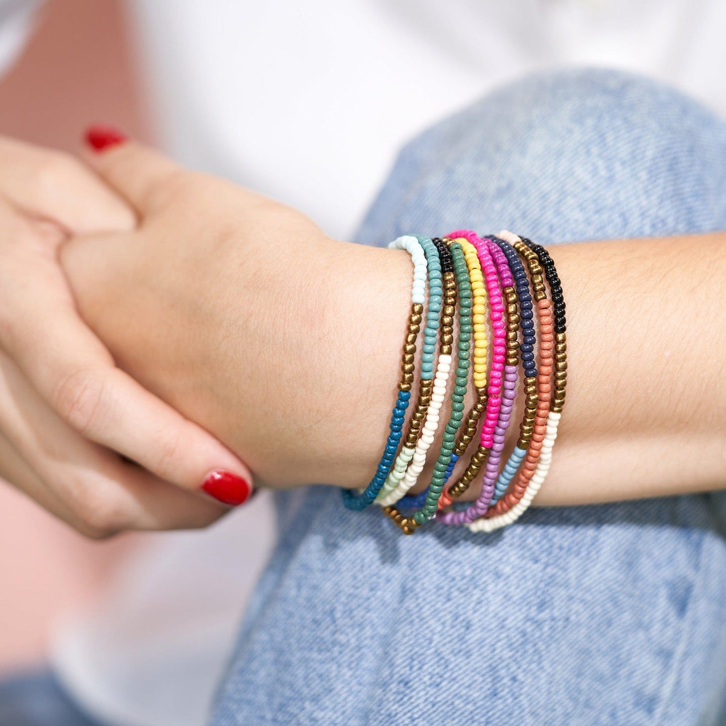 10 Strand Stretch Bracelets by Ink + Alloy