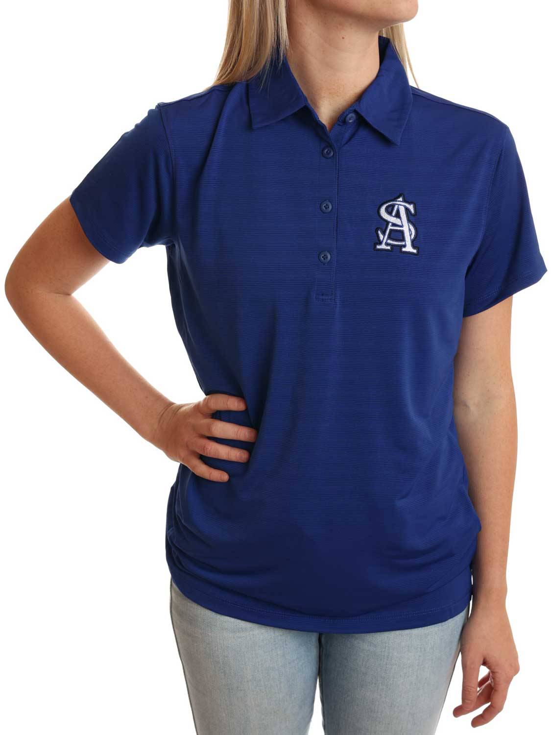 Anderson Shiro Owls Polo Spirit Shirt Royal Blue