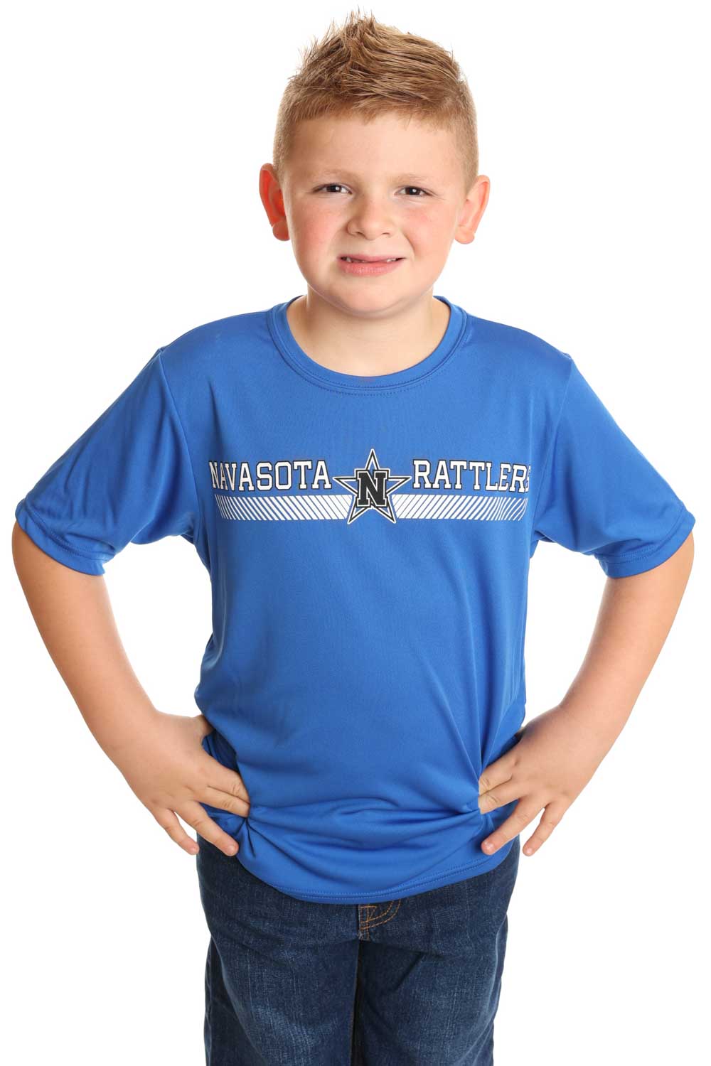 Navasota Rattlers Rising Star Performance Crew T-Shirt Royal