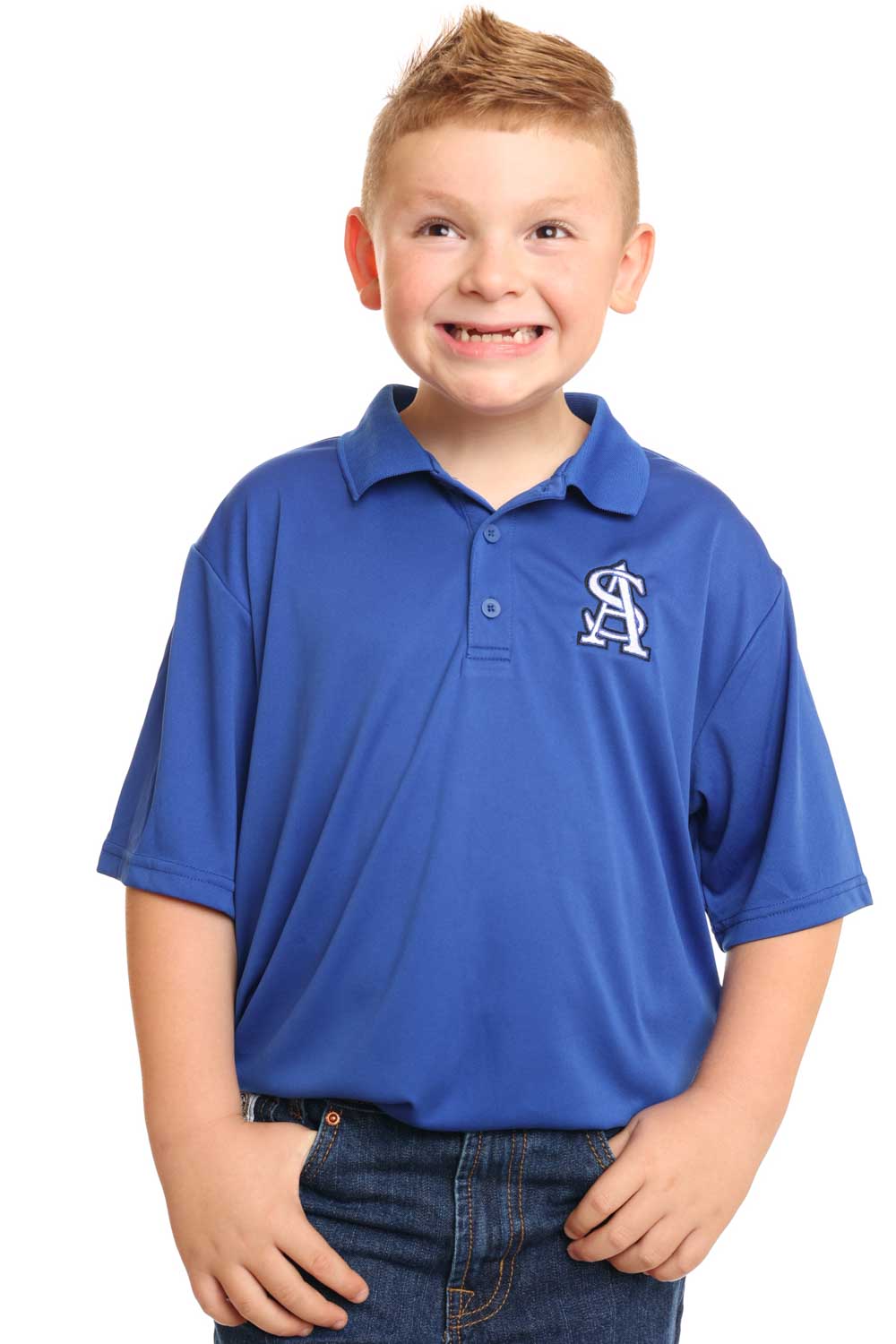 Anderson Shiro Owls Polo Spirit Shirt Royal Blue