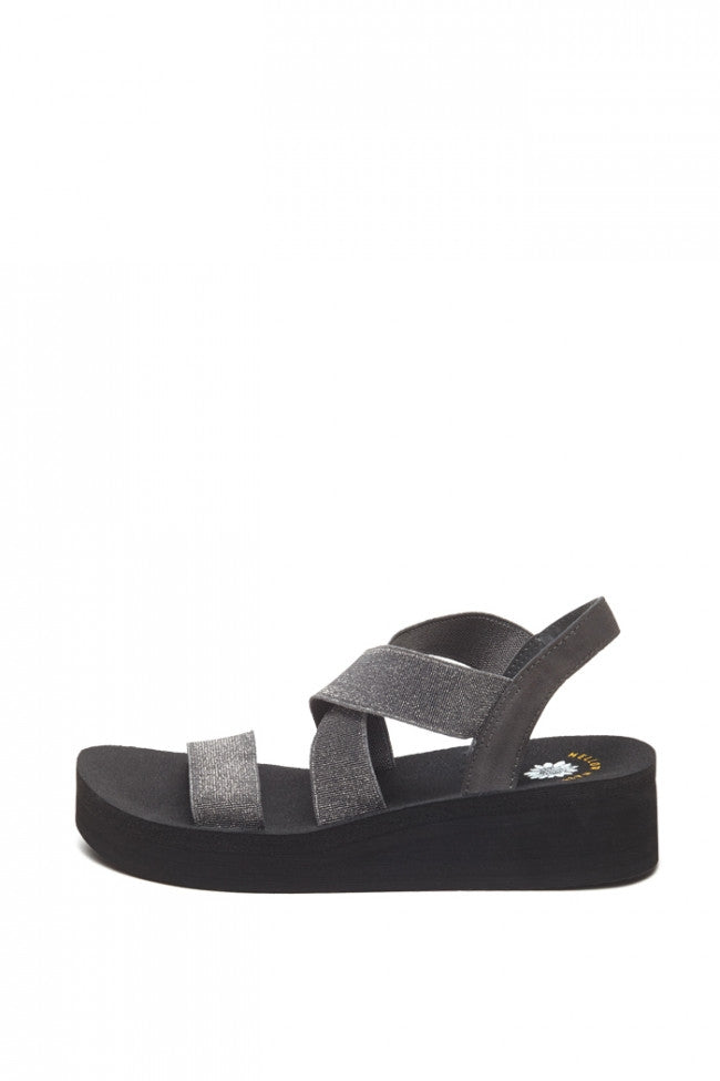 Yellow Box Bunkie Pewter Sandal