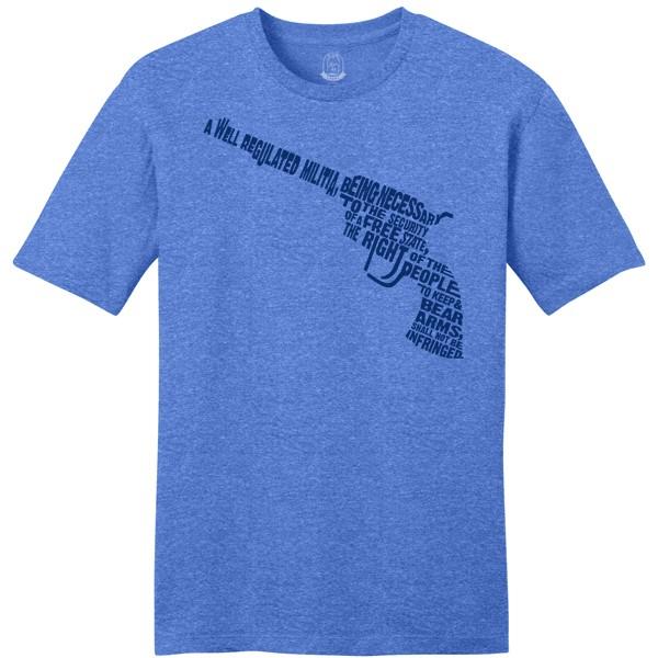 2nd Amendment Tee Vintage Blue