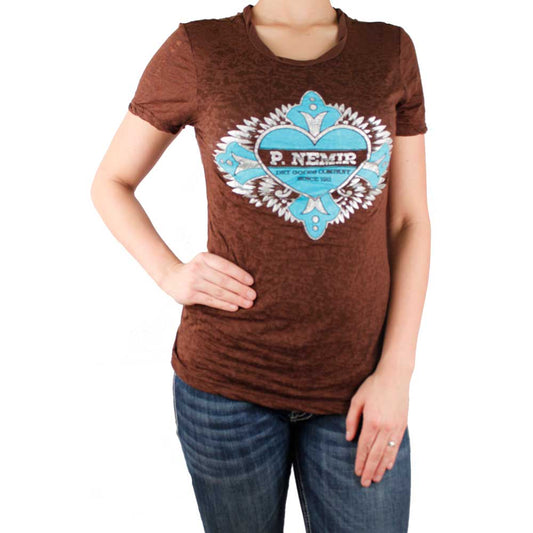 P NEMIR Burnout Top Brown