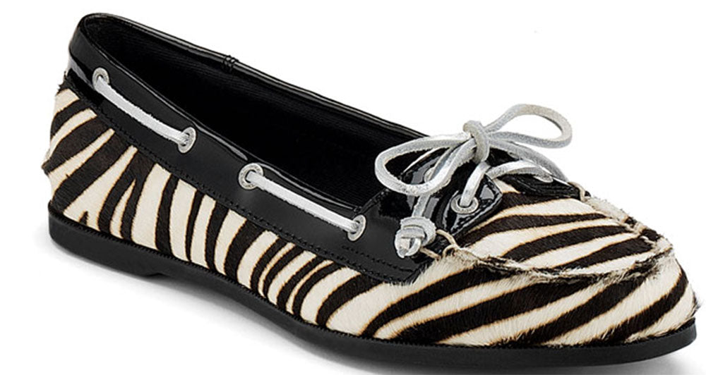 Sperry Audrey Black Zebra