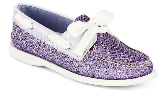 Sperry A/O Purple Glitter