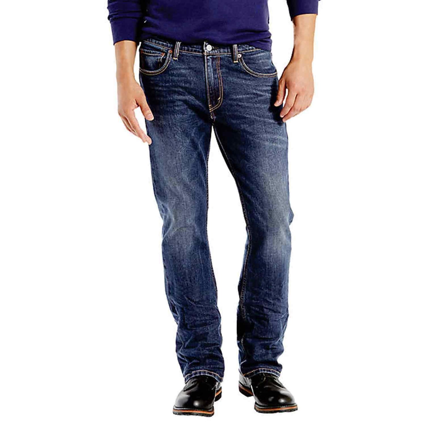 Levis Mens 527 Slim Fit Bootcut Jeans Wave Allusions