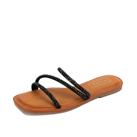 Yellow Box Darian Black Sandals