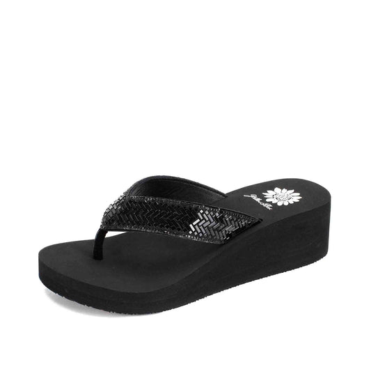 Yellow Box Silvyn Black Sandals